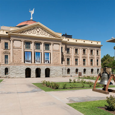 The Arizona State Capitol in Phoenix, AZ